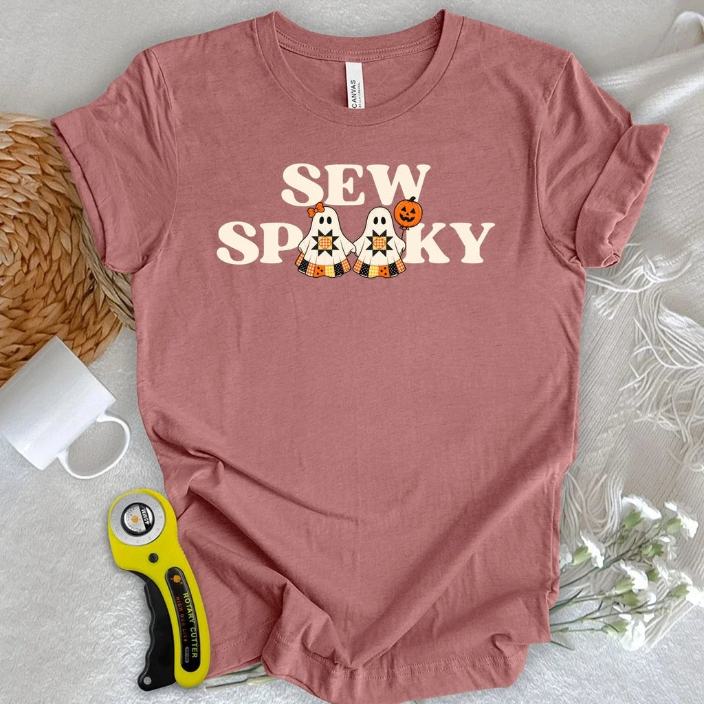 Sew Spooky Quilt Ghosts T-shirt