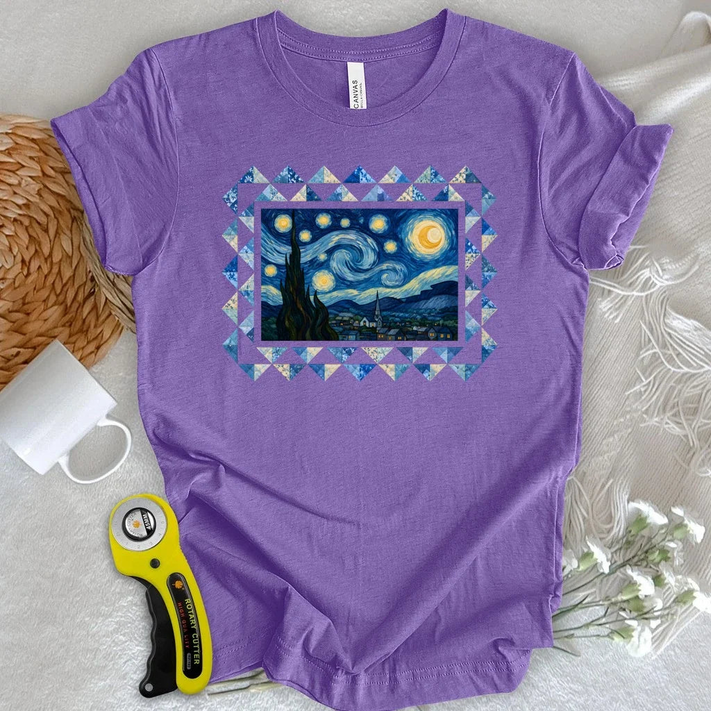 Starry Night Quilt T-shirt