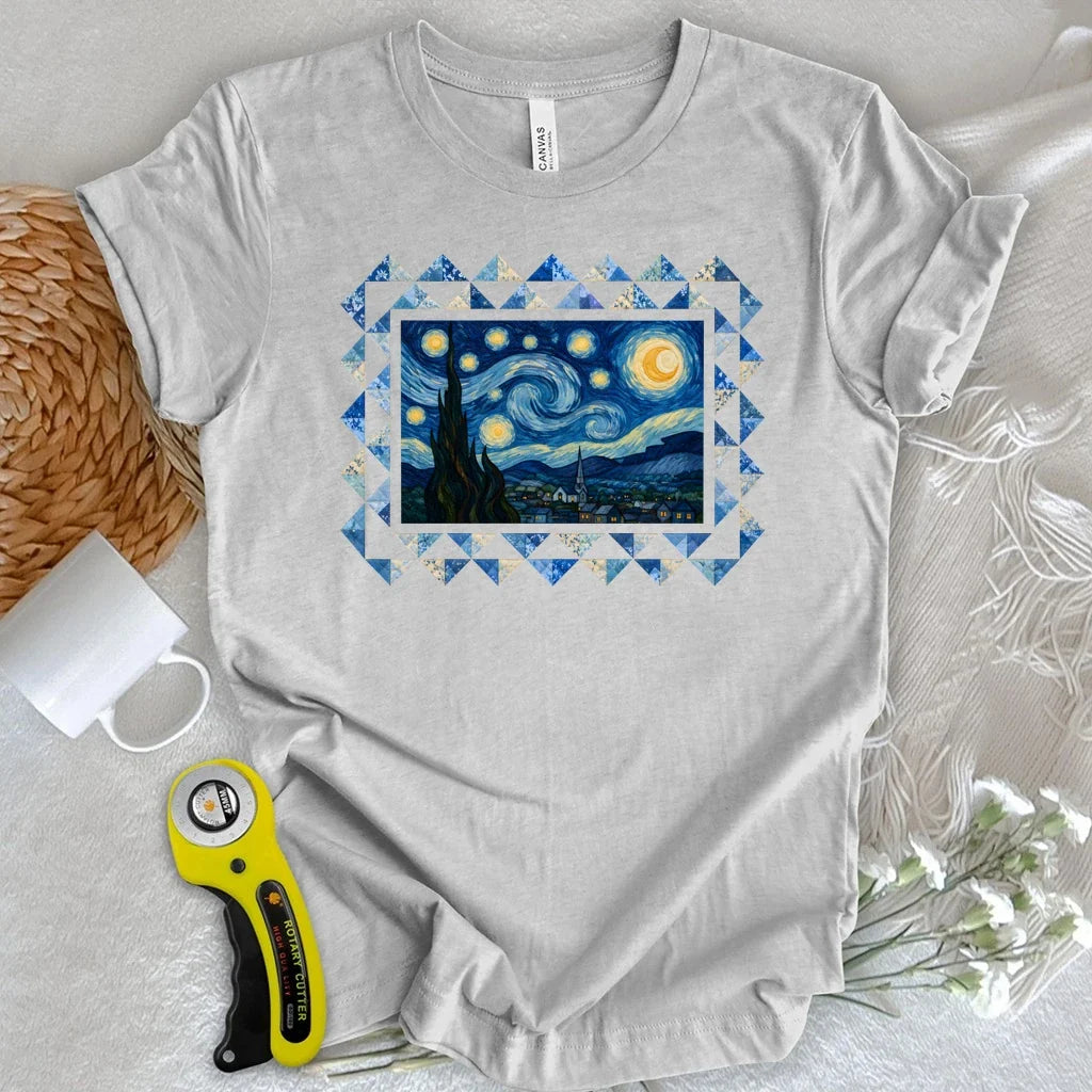 Starry Night Quilt T-shirt