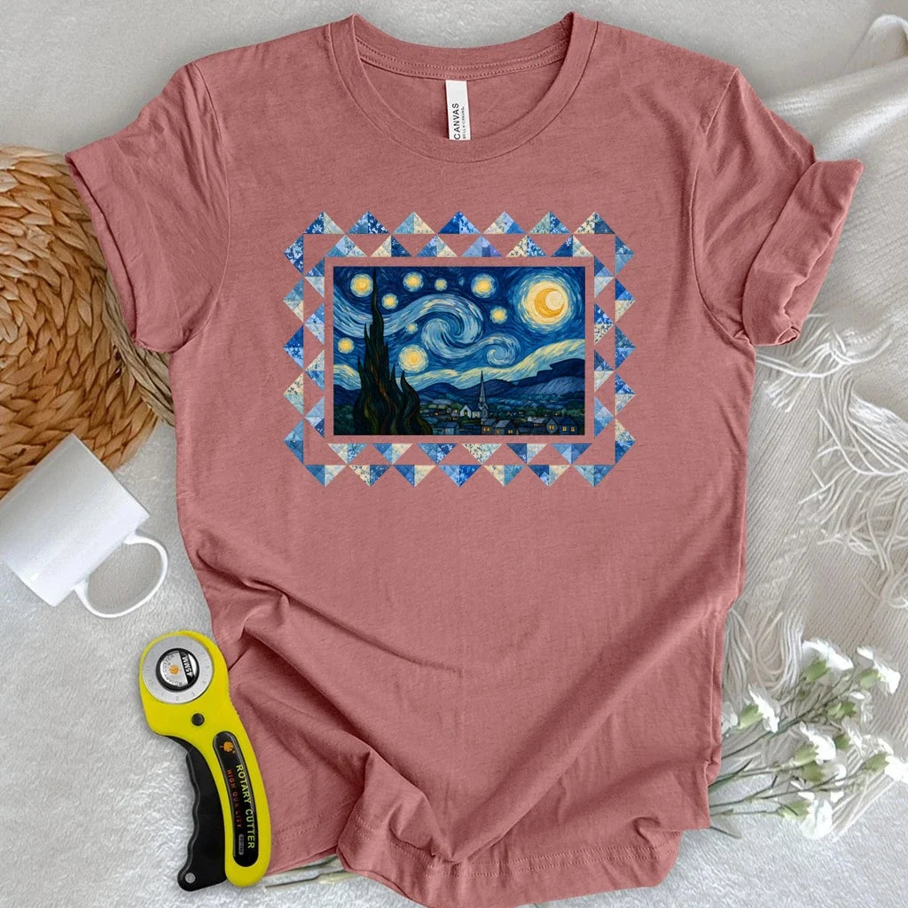 Starry Night Quilt T-shirt