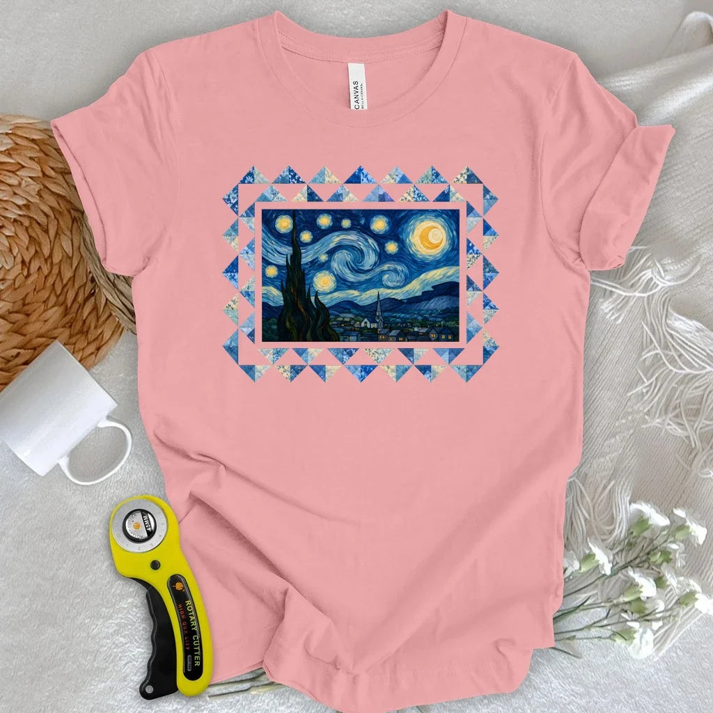 Starry Night Quilt T-shirt