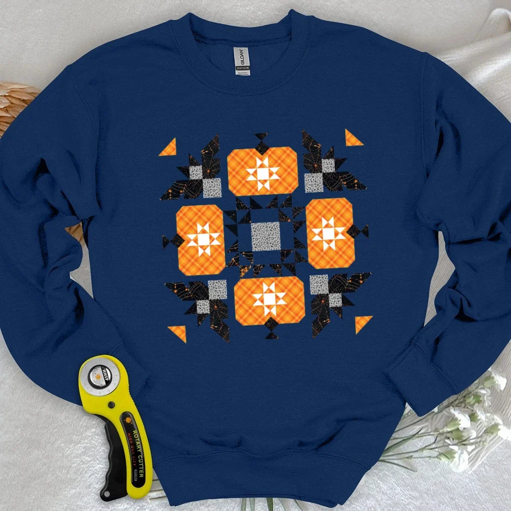 Halloween Patchwork Quilt Sweatshirt