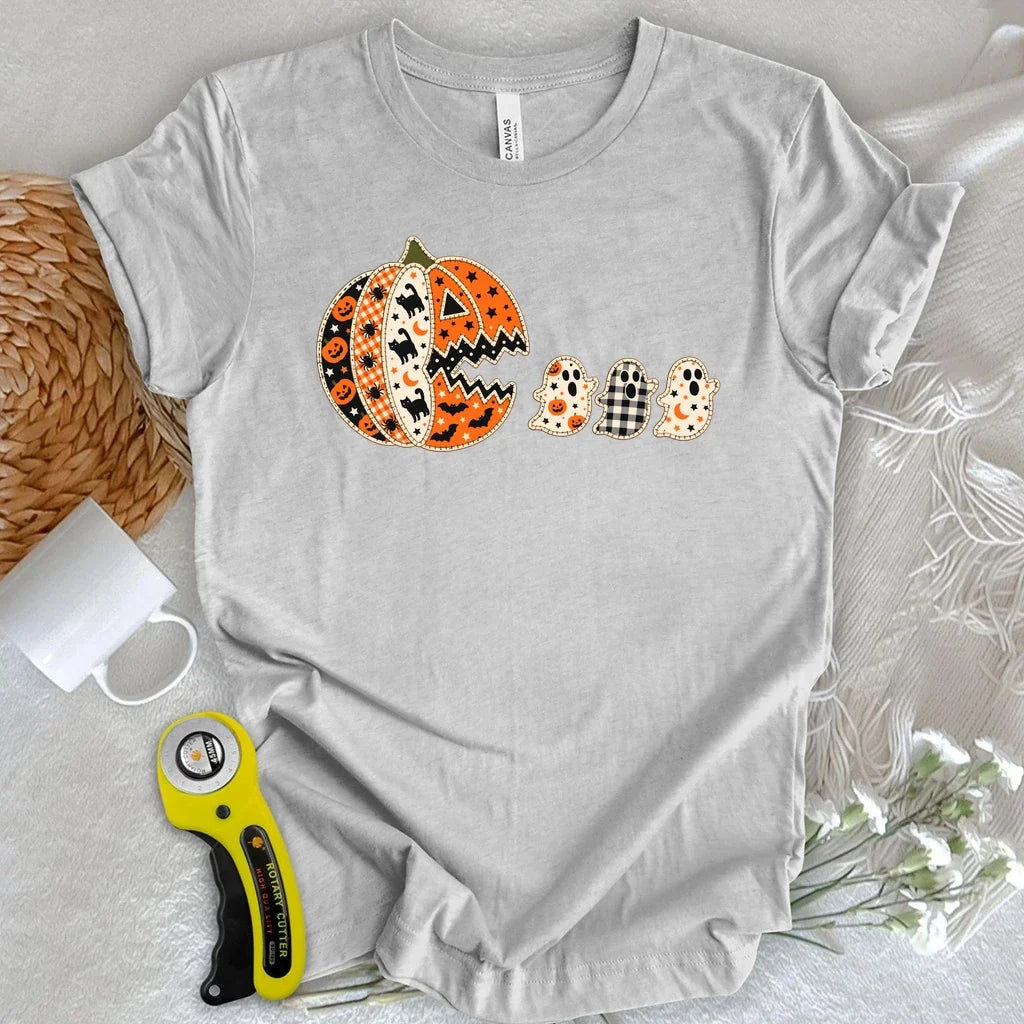 Patchwork Pumpkin Chase T-shirt