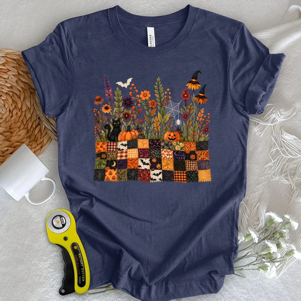 Halloween Patchwork Garden T-shirt