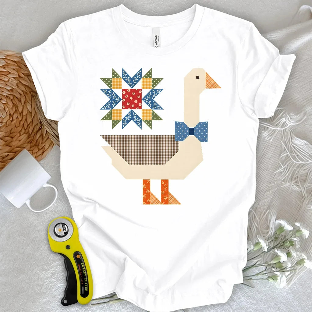 Patchwork Goose T-shirt