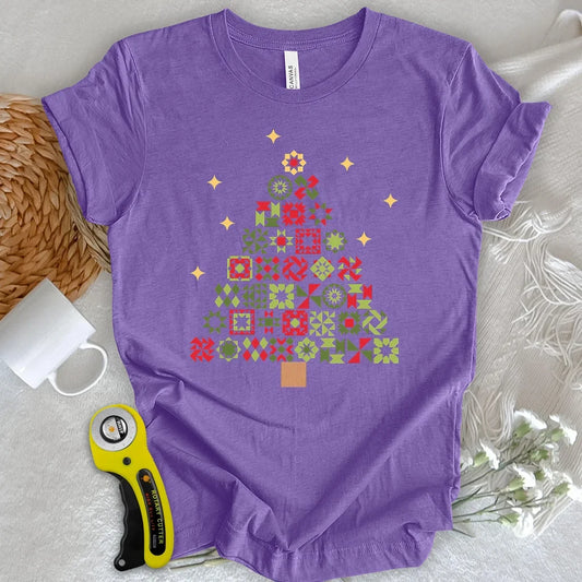 Christmas Tree Quilt Blocks T-shirt