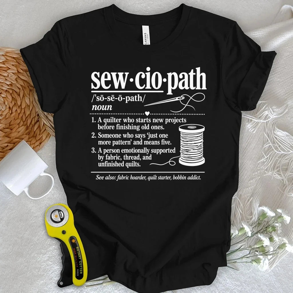 Sewciopath Vocabulary T-shirt