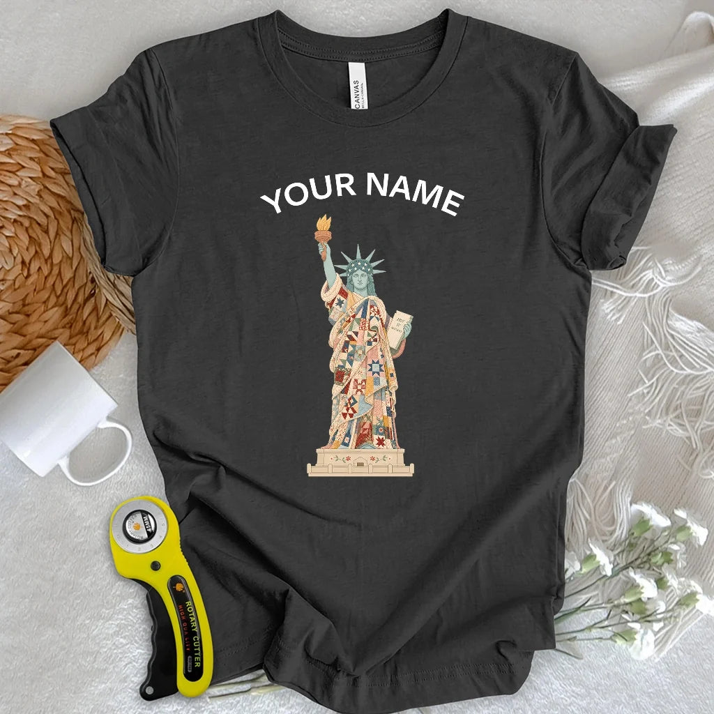 "Custom Name" Liberty Wrapped in Love T-shirt