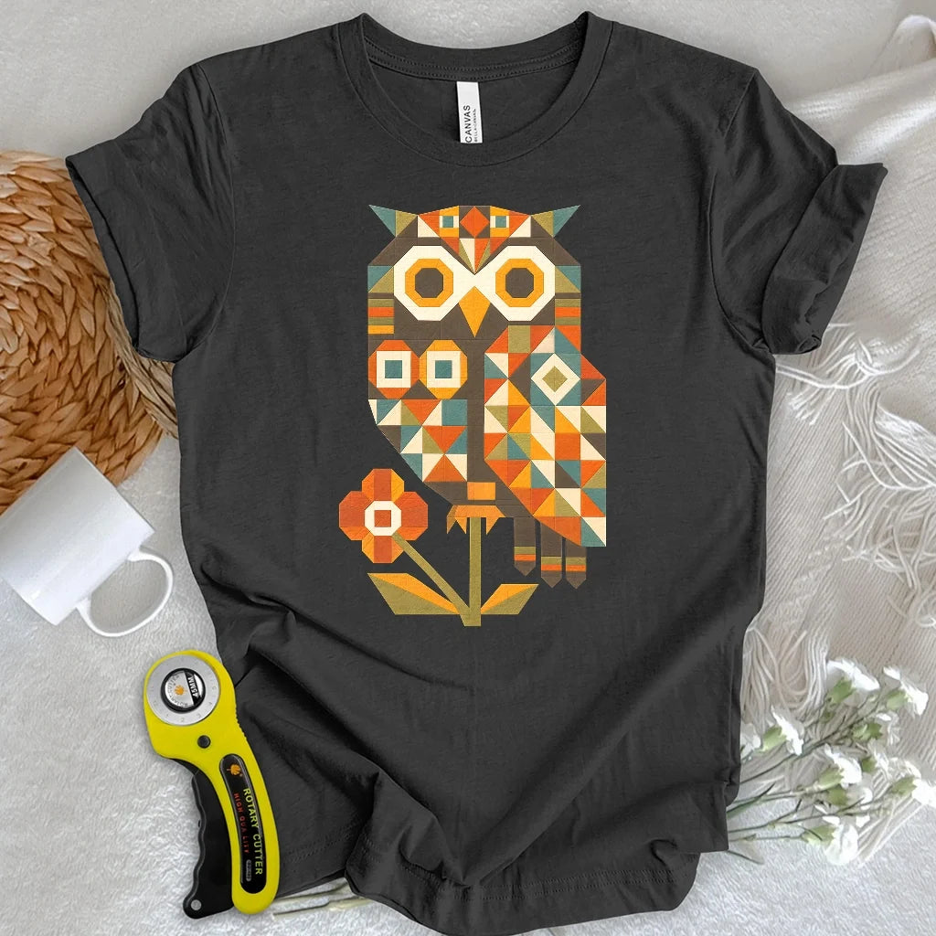 Patchwork Owl T-shirt