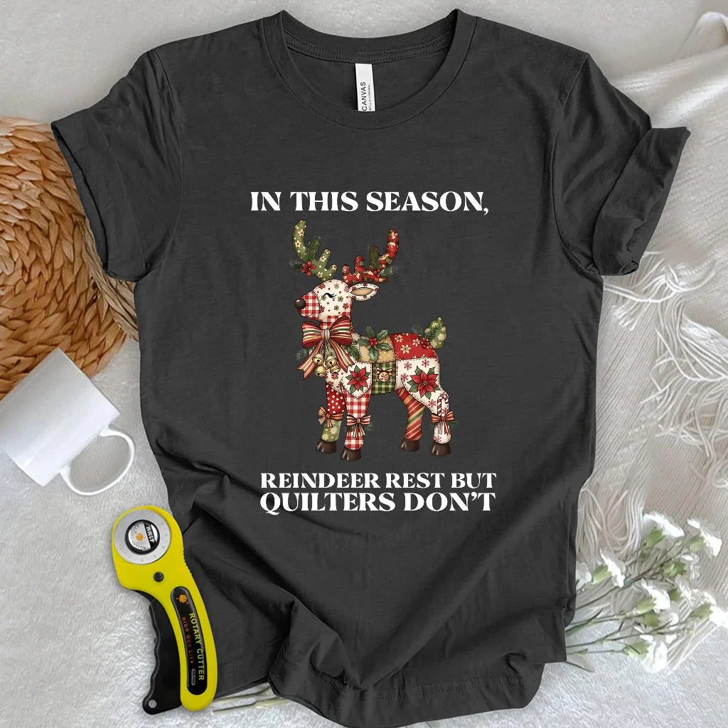 Quilted Reindeer T-shirt