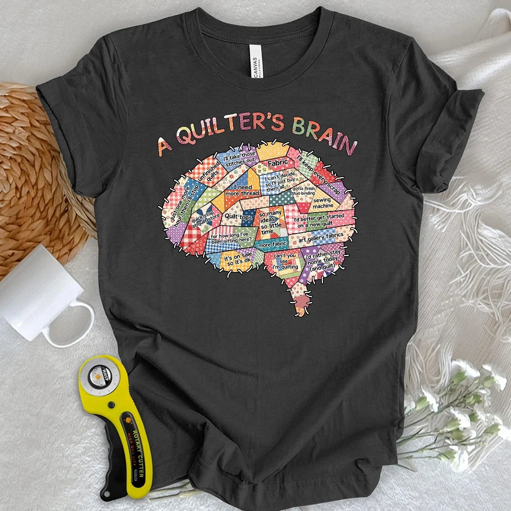 Quilter's Brain T-shirt
