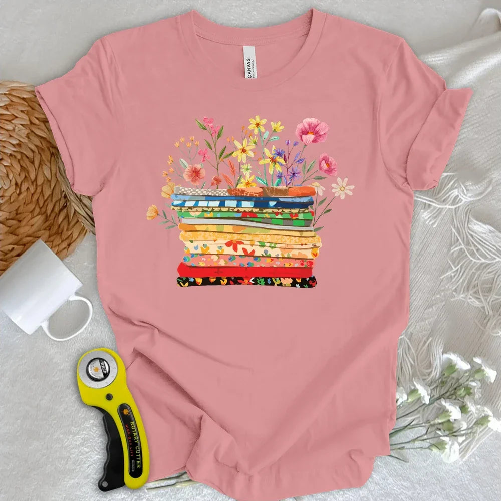 Floral Fabric T-shirt