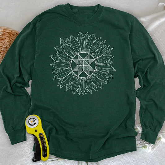 Block Sunflower Long Sleeve T-shirt