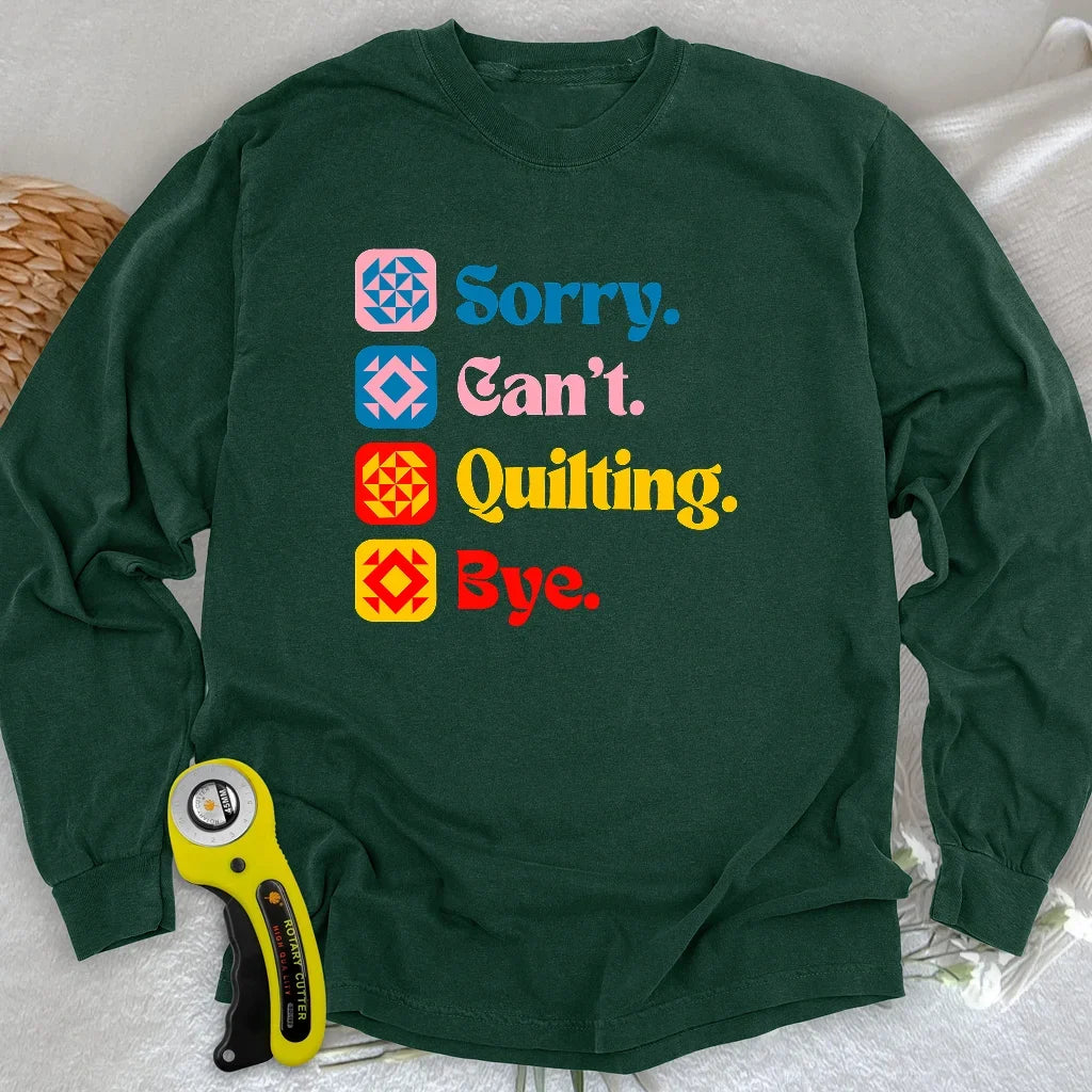 Can't Quilting Long Sleeve T-shirt