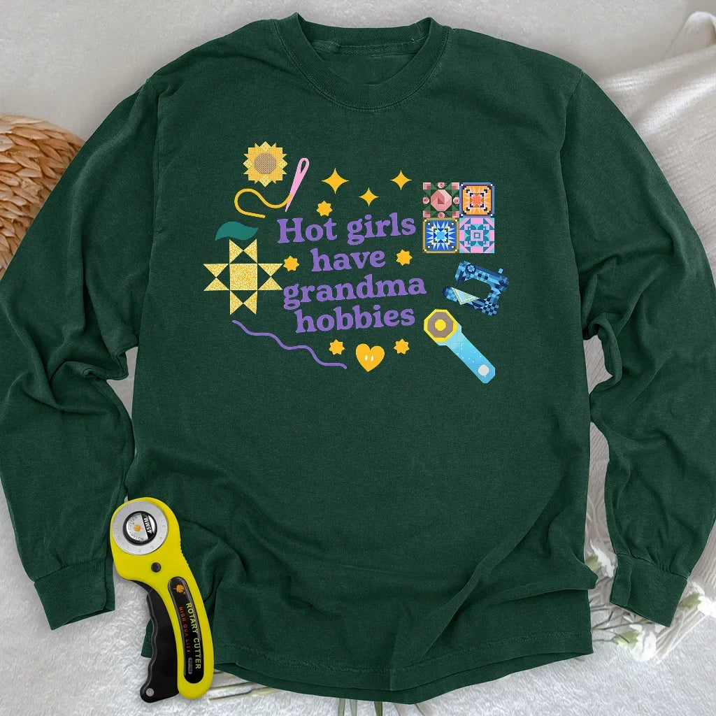 Grandma Hobbies Long Sleeve T-shirt