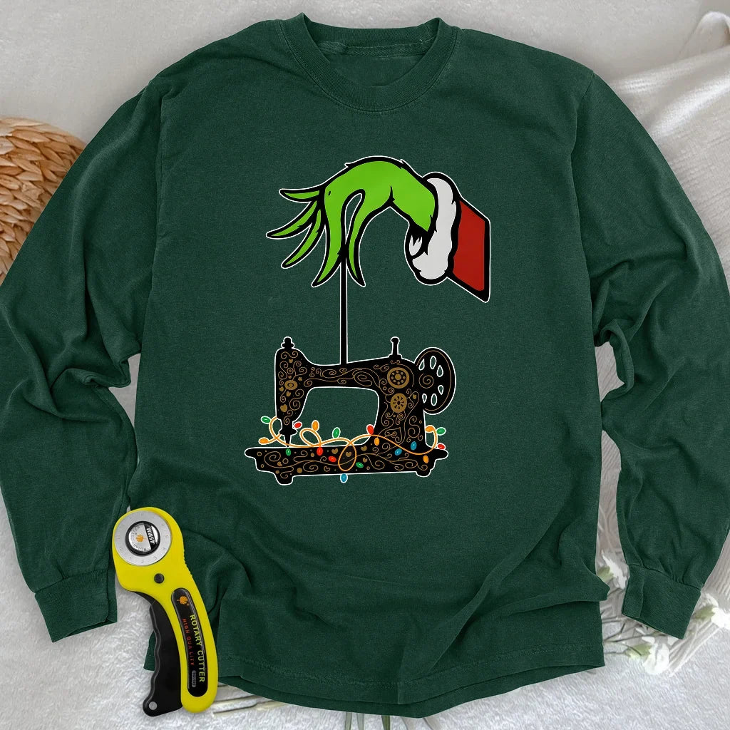 Grinch Stole Stitches Long Sleeve T-shirt