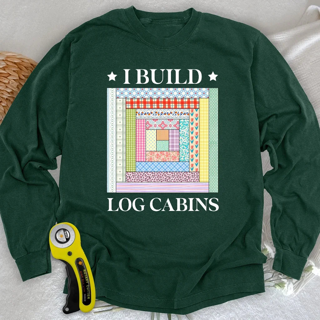 Log Cabin Builder Long Sleeve T-shirt