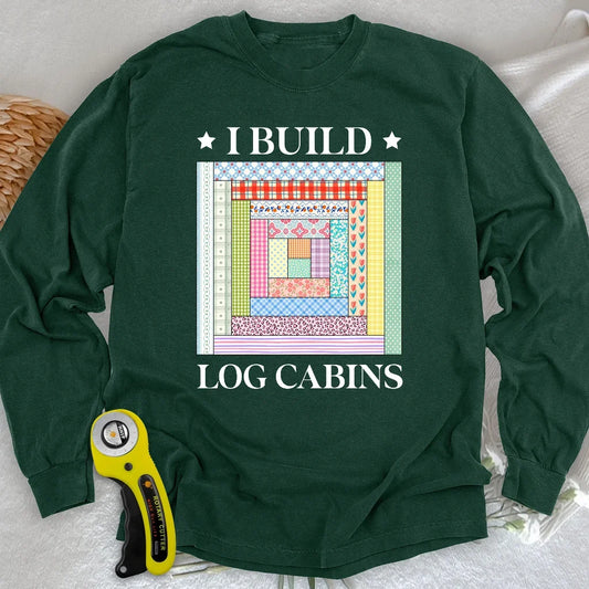 Log Cabin Builder Long Sleeve T-shirt