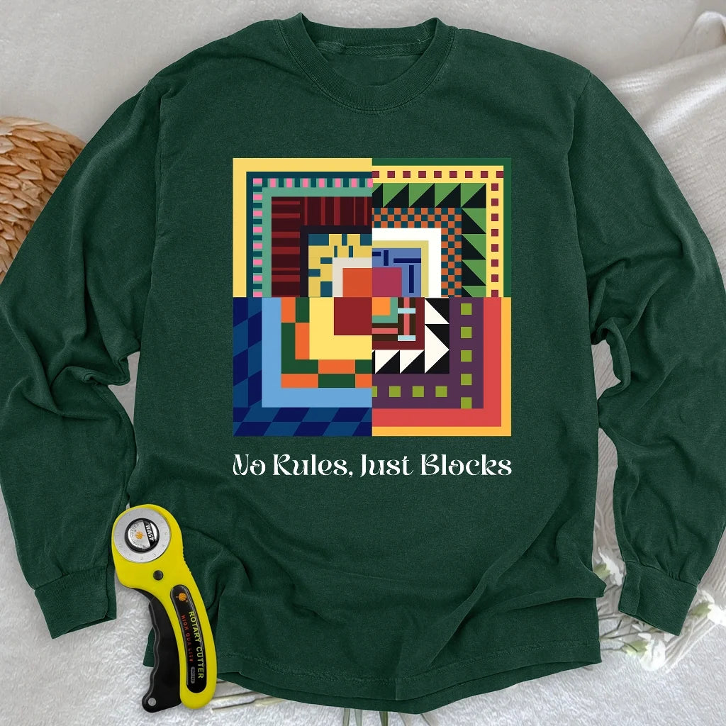 Modern Quilter Mind Long Sleeve T-shirt