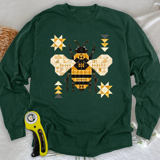 Patchwork Bee Long Sleeve T-shirt
