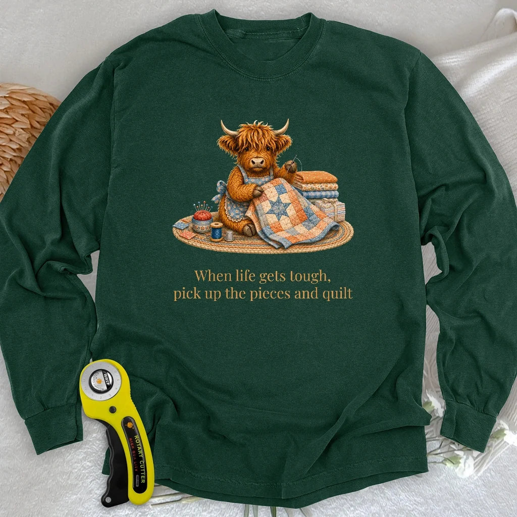 Pieces and Quilt Long Sleeve T-shirt
