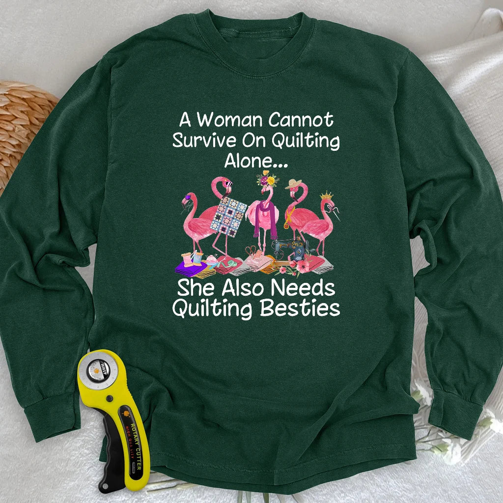 Quilting Besties Long Sleeve T-shirt