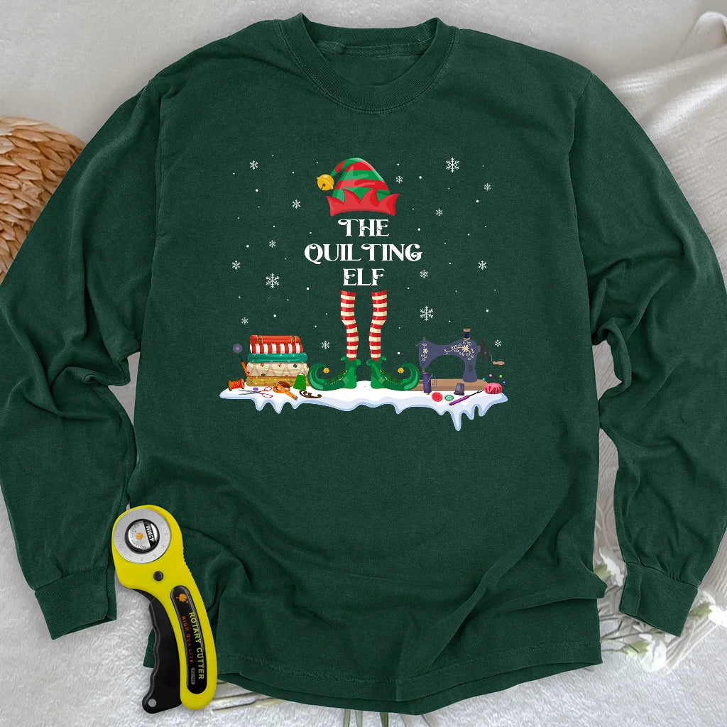 Quilting ELF Long Sleeve T-shirt