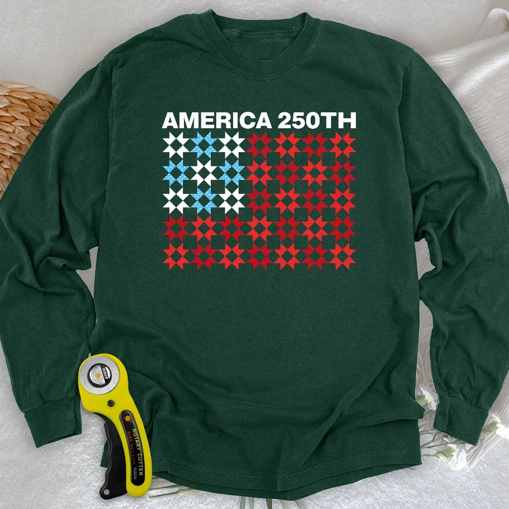 Quilted Tribute Long Sleeve T-shirt