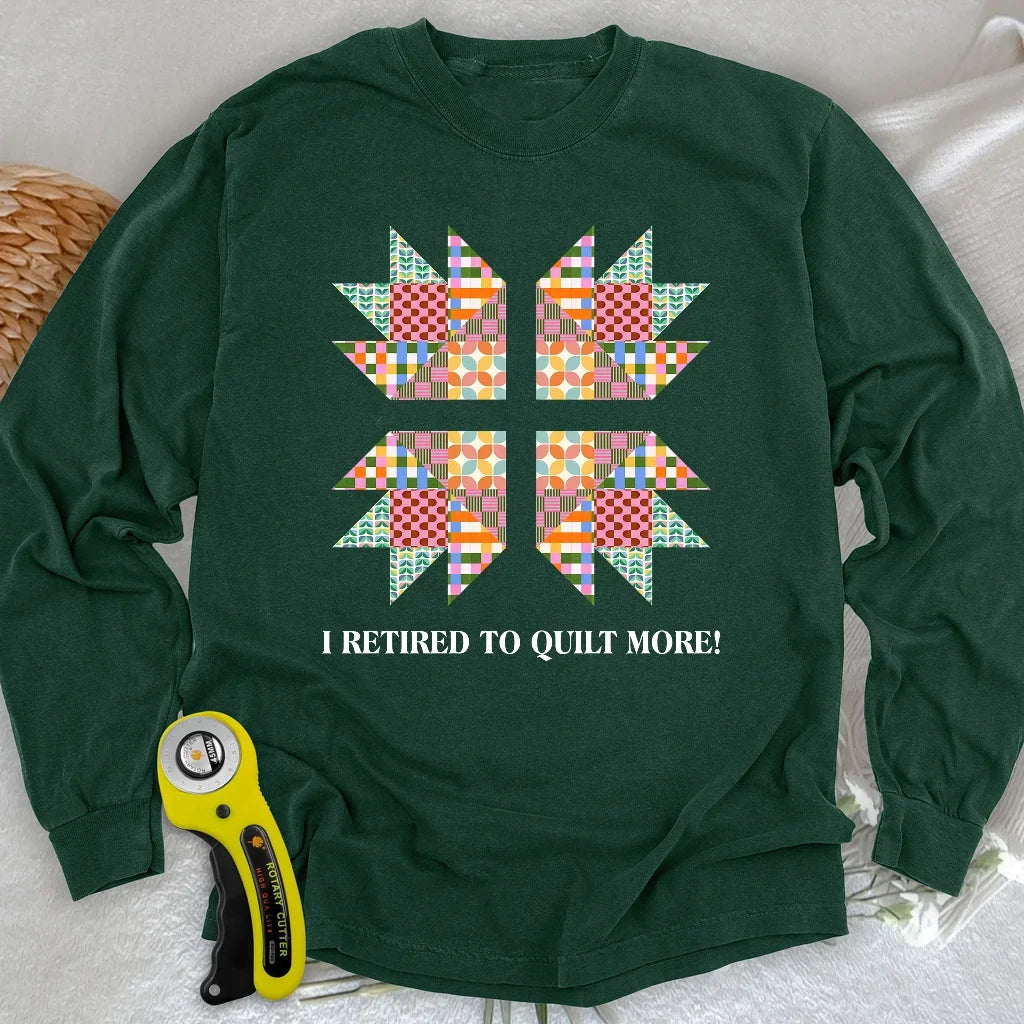 Sew Full-Time Long Sleeve T-shirt