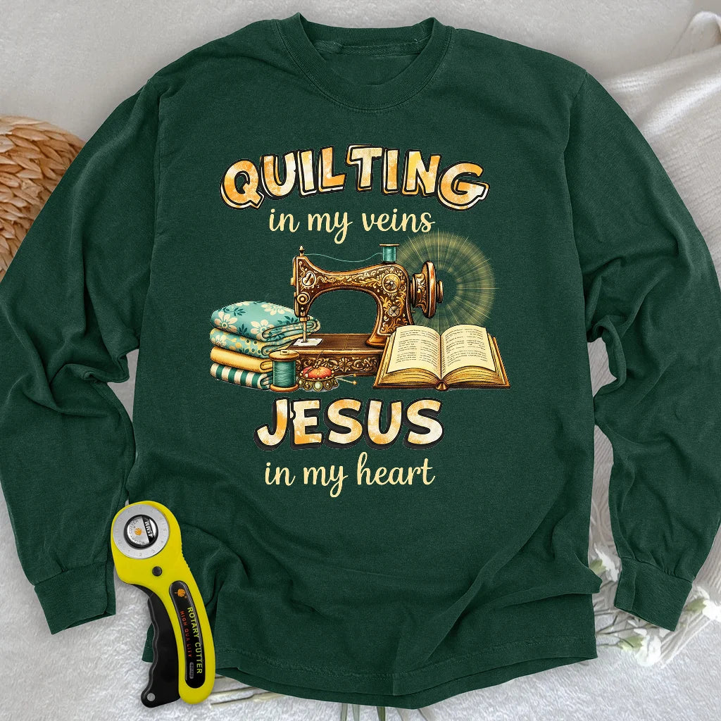 Sewn With Jesus Long Sleeve T-shirt
