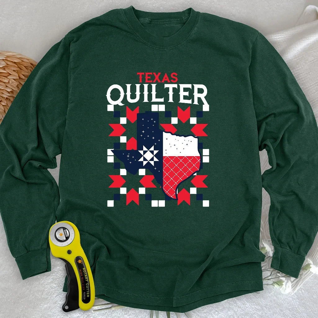Texas Quilter Long Sleeve T-shirt