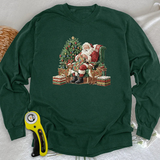 The Quilting Claus Long Sleeve T-shirt