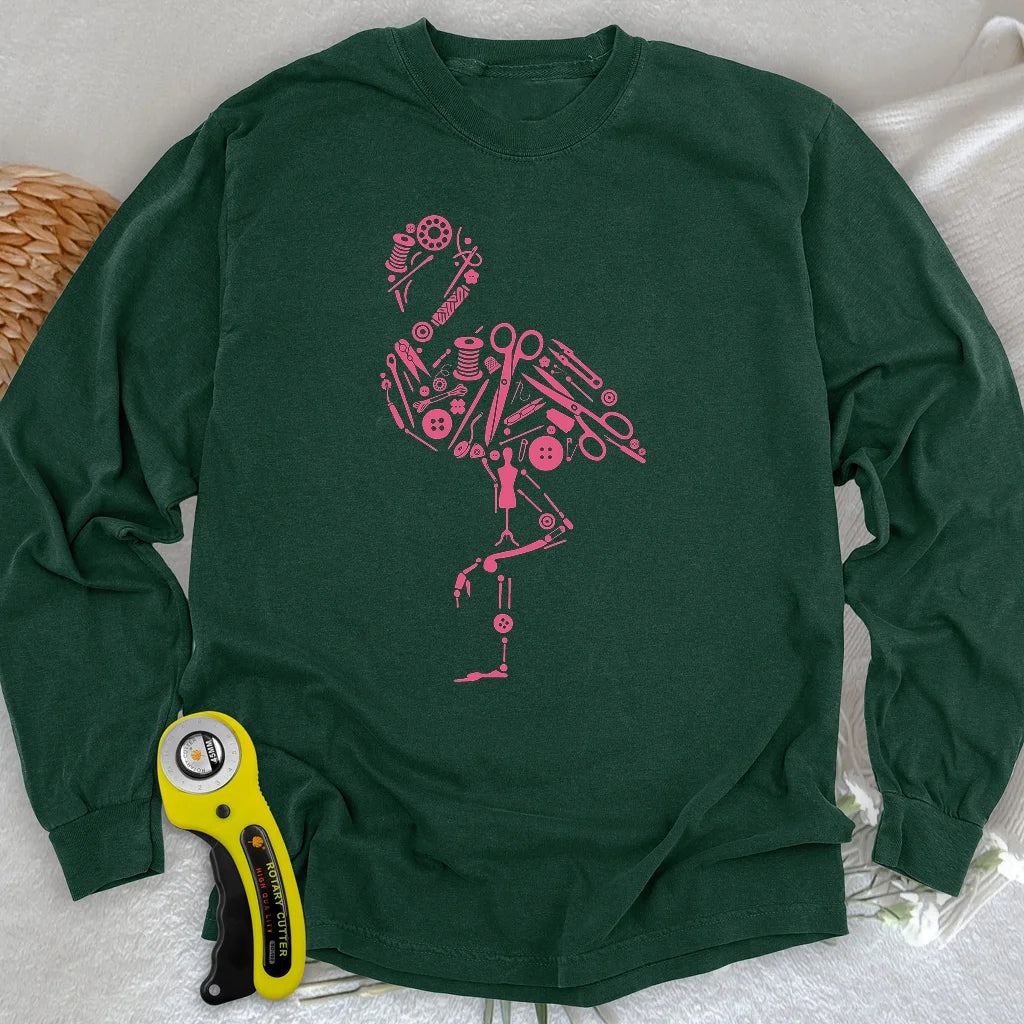The Tailor's Flamingo Long Sleeve T-shirt