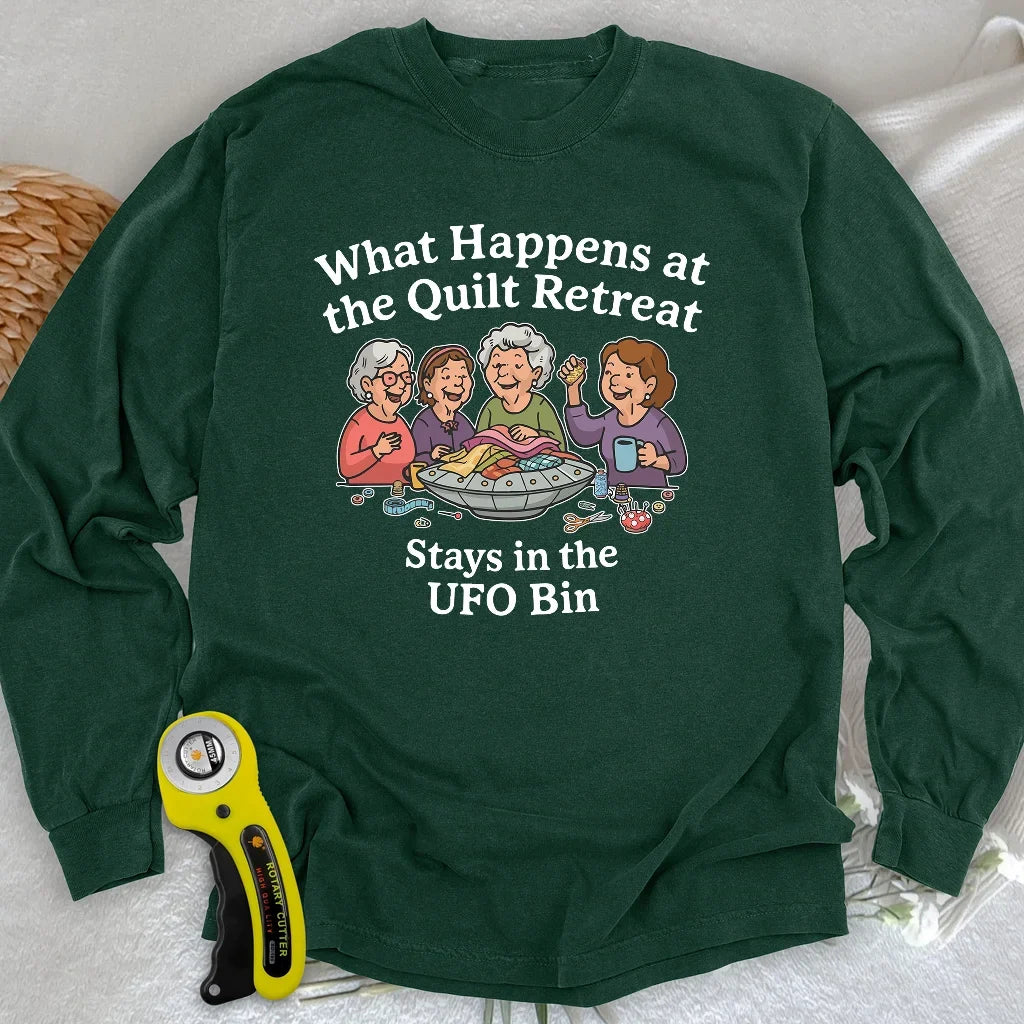 UFO Quilt Retreat Long Sleeve T-shirt