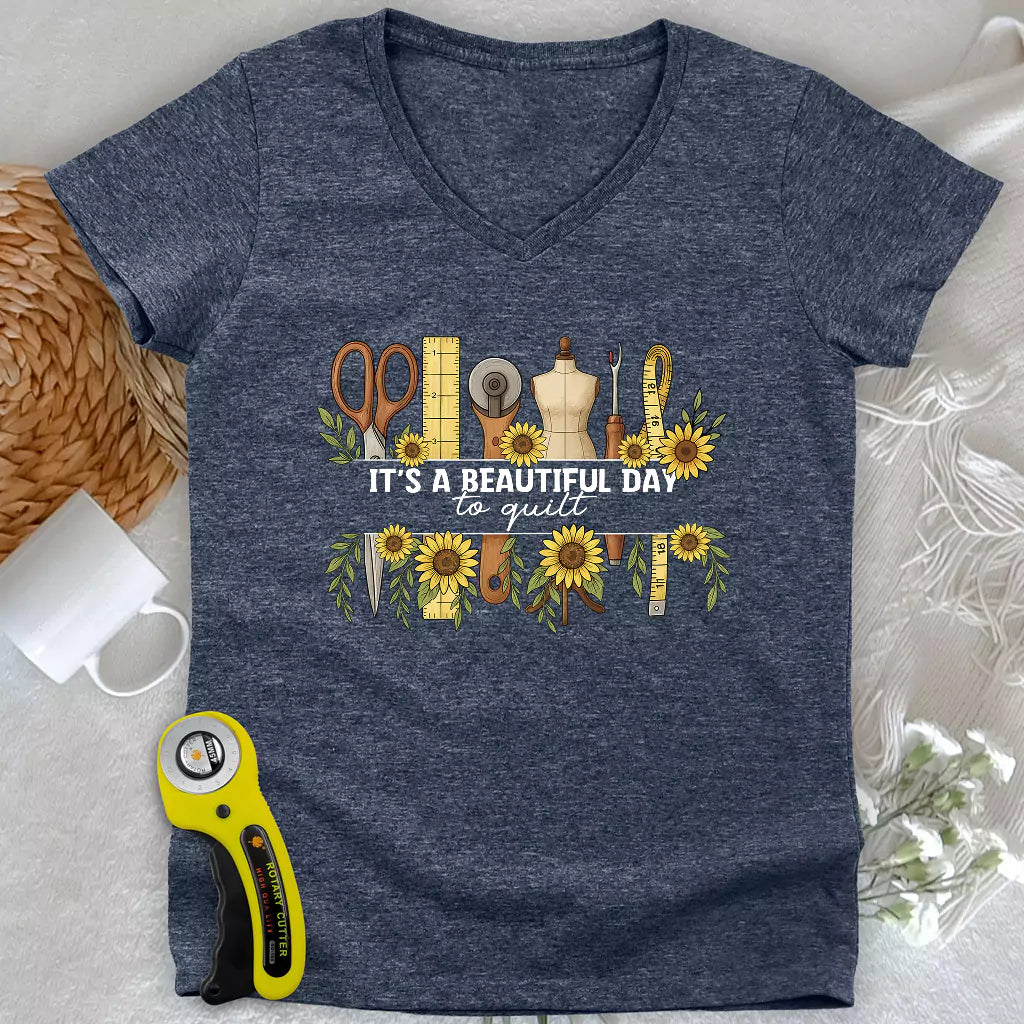 Beautiful day Lady V-neck