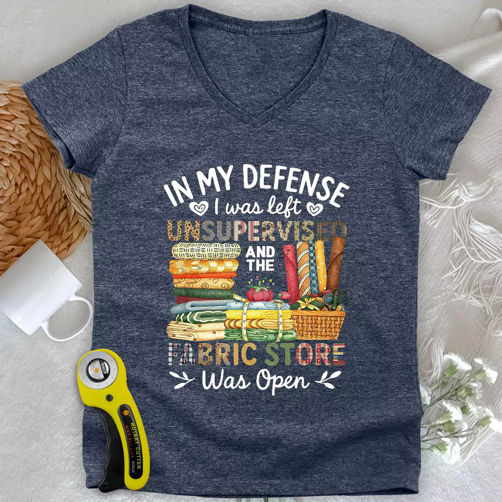 Fabric Mischief Lady V-neck