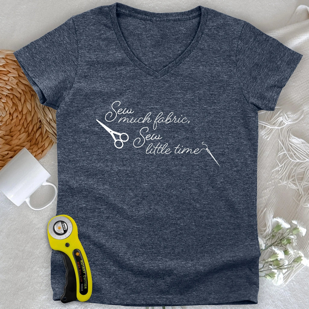 Sew Much Fabric Lady V-neck