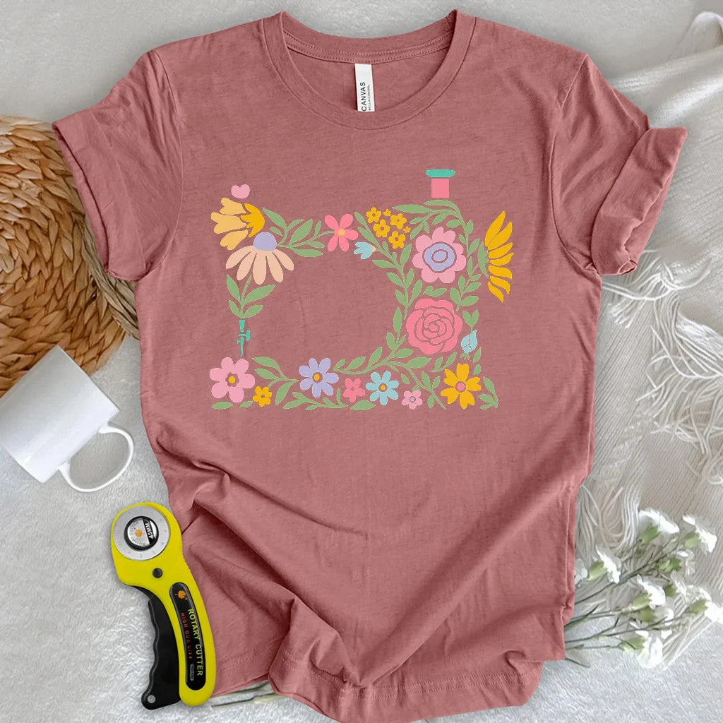 Abtract Flower Machine T-shirt