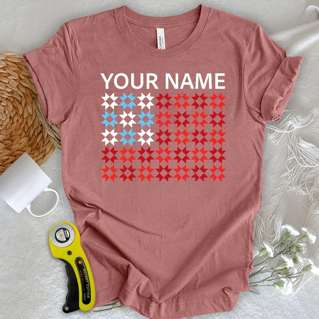 "Custom Name" Quilted Tribute T-shirt