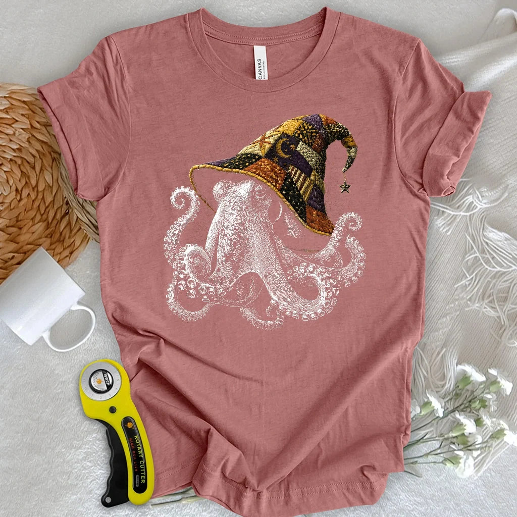 Quilted Witch Octopus T-shirt