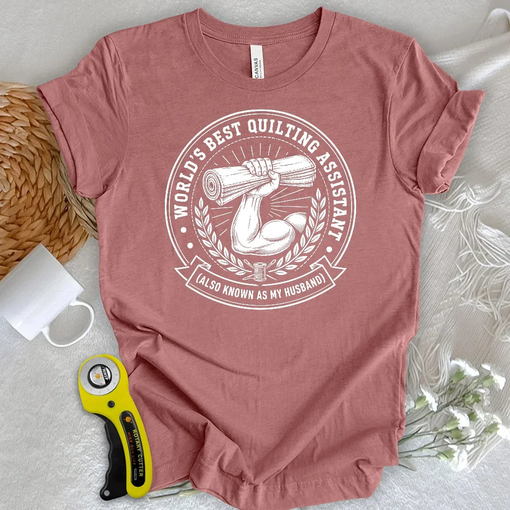 Real Men Support Quilting T-Shirt