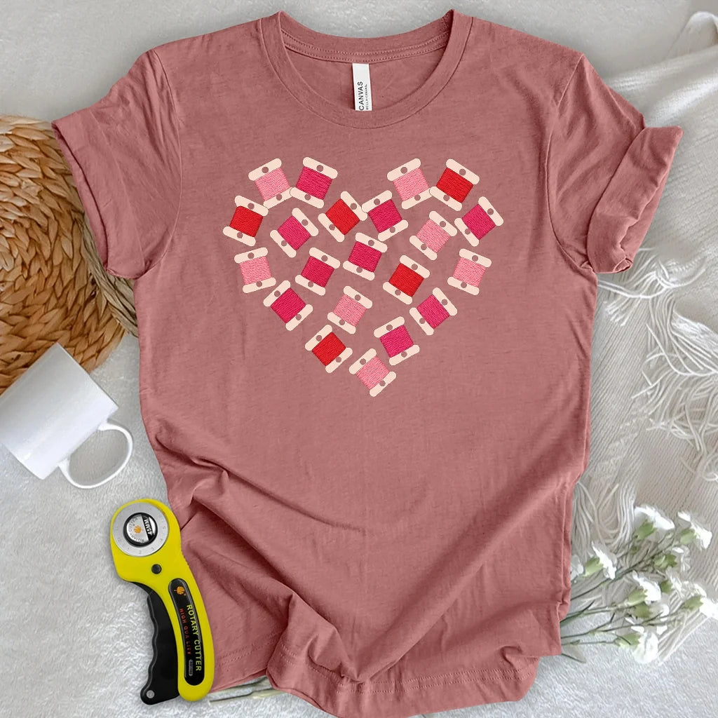 Threads Heart T-shirt