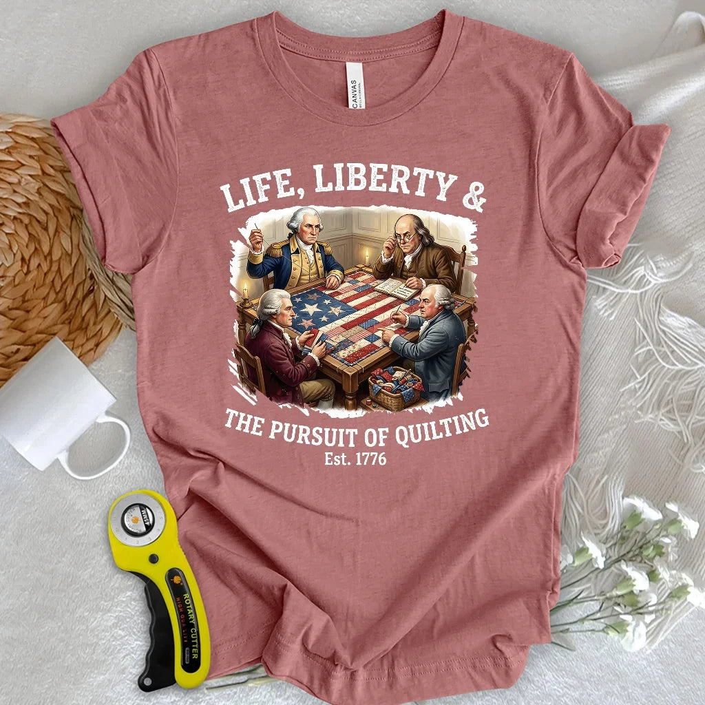 United We Quilt 1776 T-shirt