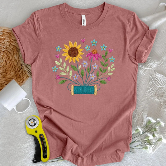 Where Threads Bloom T-shirt