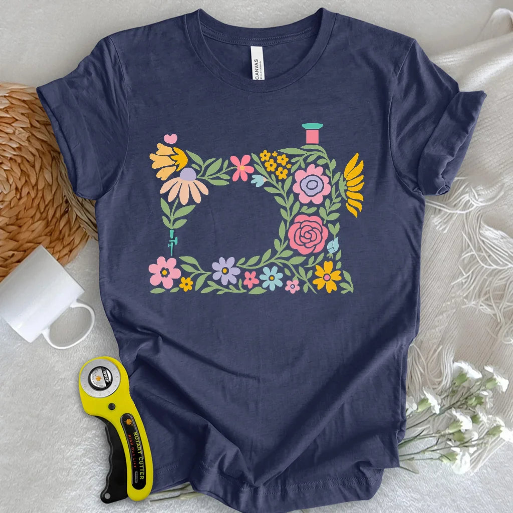 Abtract Flower Machine T-shirt