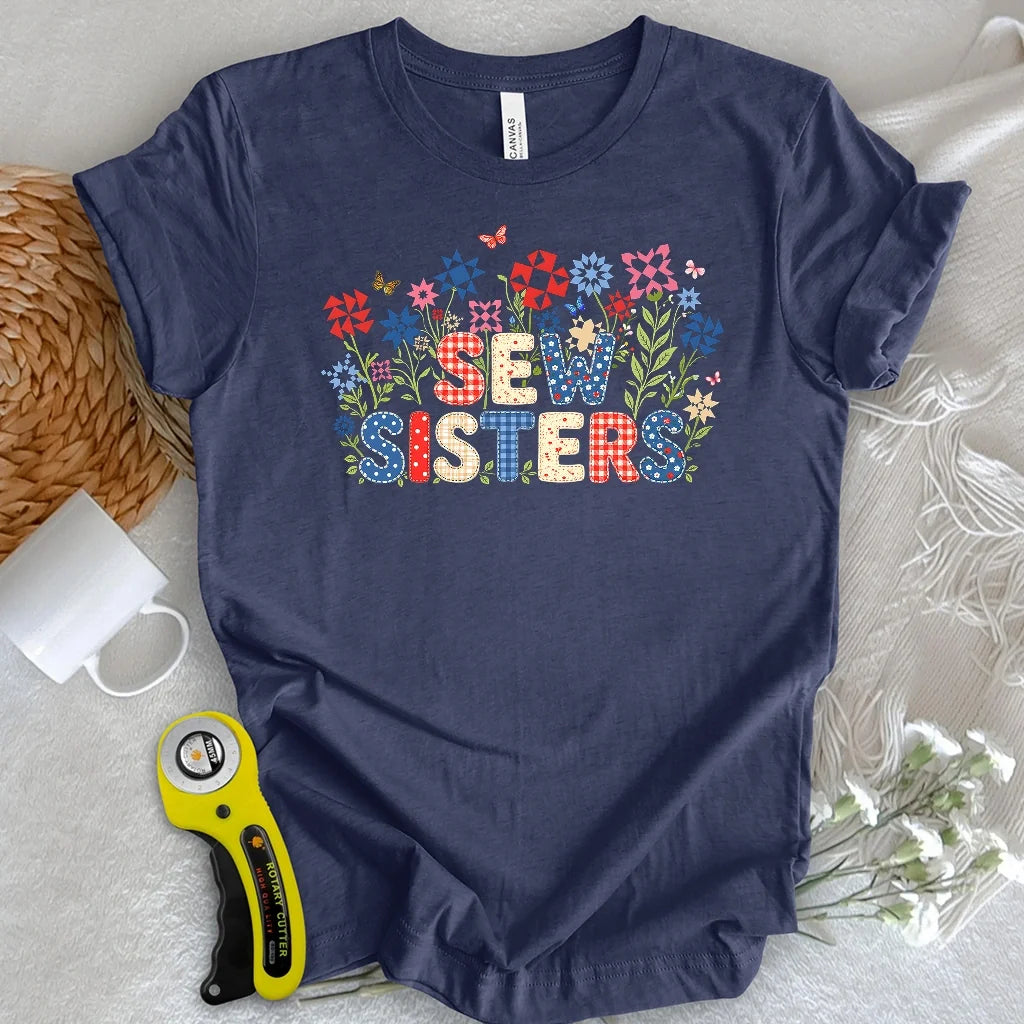 Appliqué Sew Sisters T-shirt