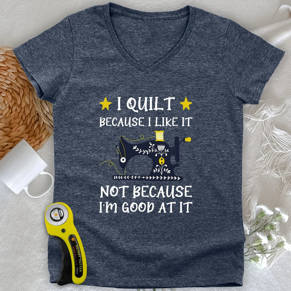 Because I like It Lady V-neck
