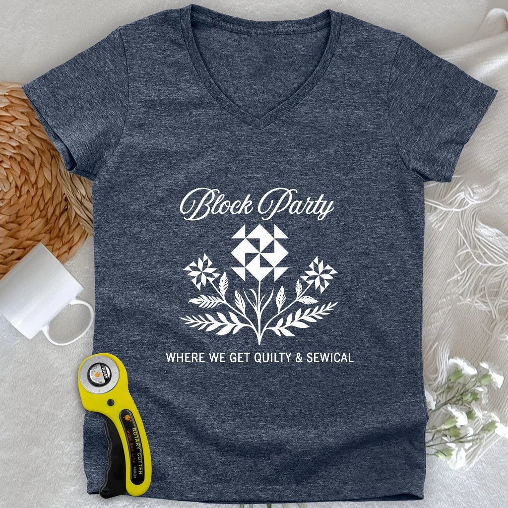 Block Party Lady V-neck