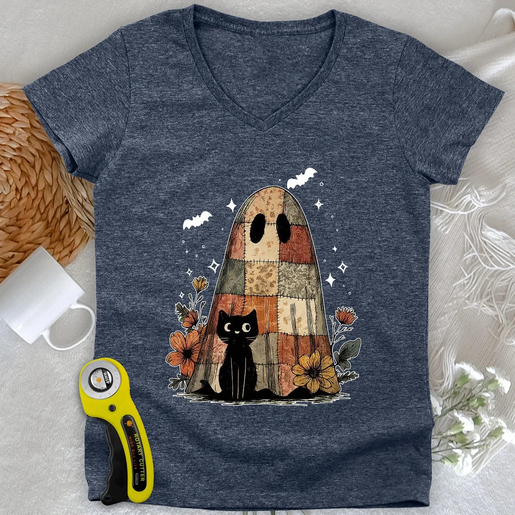 Cat & Phantome Lady V-neck