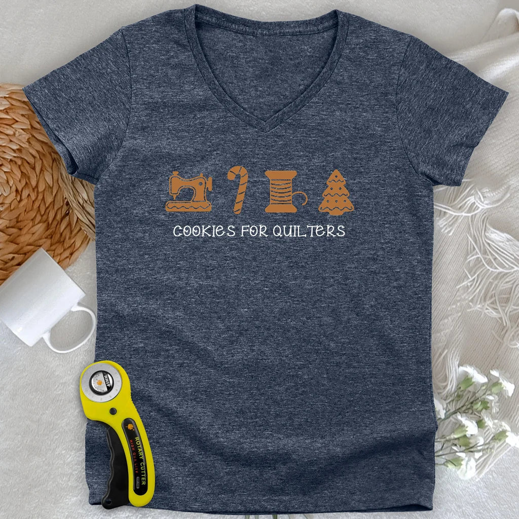 Christmas Cookies Lady V-neck